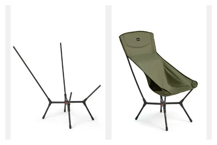 Стілець складаний ультралегкий Naturehike CNK2550JJ013 Yamami YL01, розмір L, алюміній, чорний