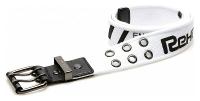 Rehall ремінь Buckle 115 cm white-black