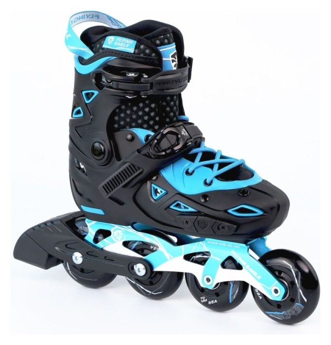 Дитячі розсувні ролики Flying Eagle S9 dual density сині 27-31