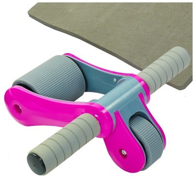 Ролик для преса Abdominal wheel SP-Sport FI-5950 (пластик, метал, 33х25х11см), рожевий