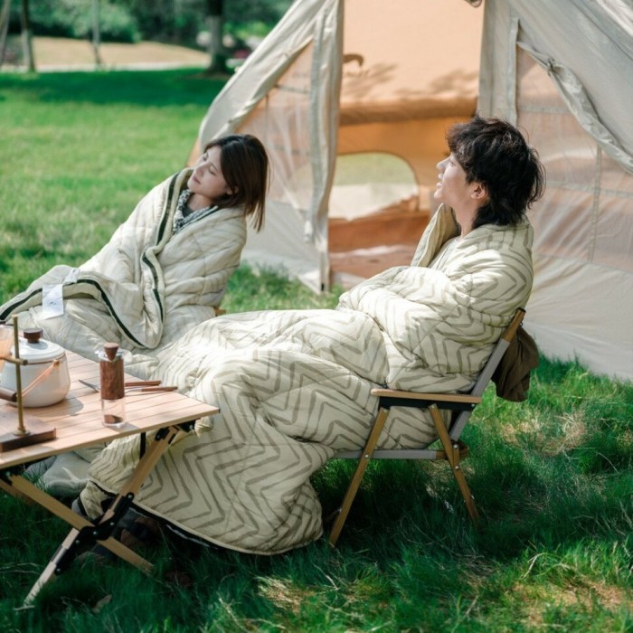 Спальний мішок Naturehike DP200 CNK2300SD012, бежевий