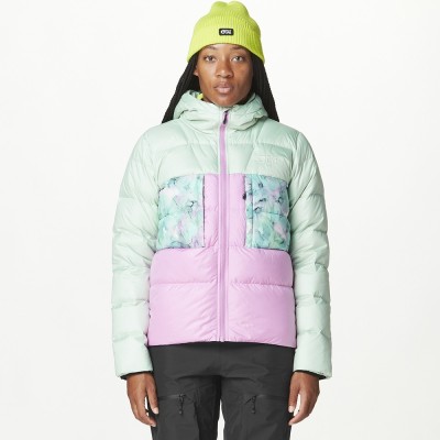 Picture Organic пухова куртка Hi Puff Down W 2025 silt green-orchid-blurry water print L
