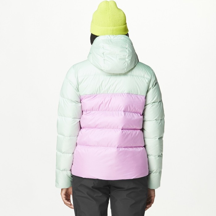 Picture Organic пухова куртка Hi Puff Down W 2025 silt green-orchid-blurry water print L