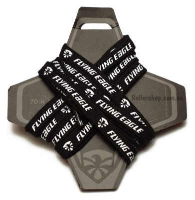 Шнурки для роликів Flying Eagle Pro чорні