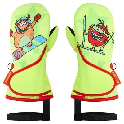 Ziener рукавиці лижні Lemmi Jr poison yellow 2