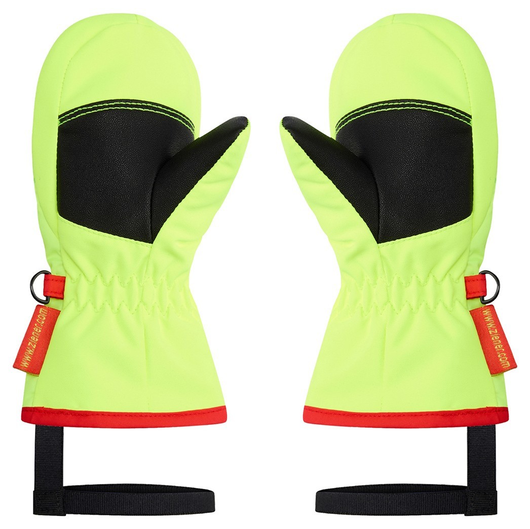 Ziener рукавиці лижні Lemmi Jr poison yellow 2