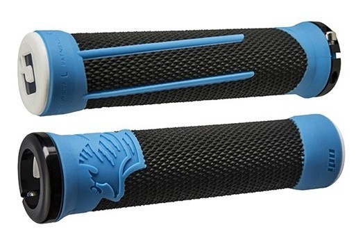 Гріпси ODI AG-2 Black/Blue w/ Black clamps (черно-сині з чорними замками)