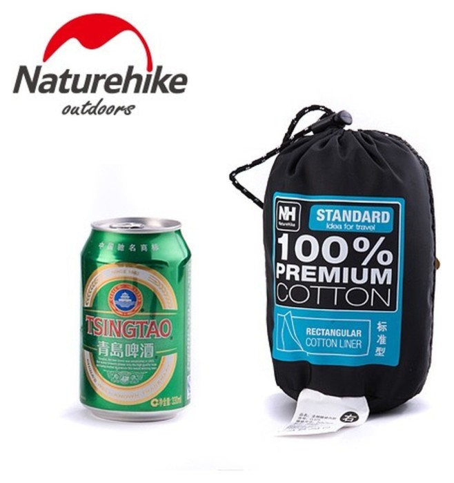 Підкладка для спального мішка Naturehike NH15S012-D, бавовна, світло-зелений