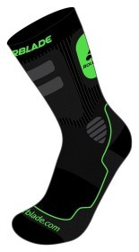 Носки для роликів чоловічі Rollerblade HIGH PERFORMANCE SOCKS S Nero/verde (06A56000 T83)