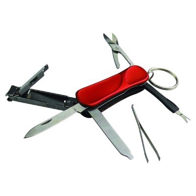 Munkees 2502 брелок-мультінструмент Manicure Multi Tool red