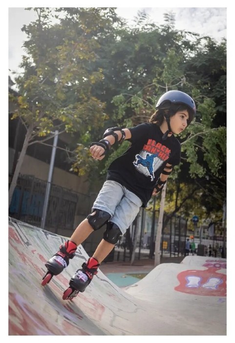 Ролики Rollerblade Fury Combo black-red