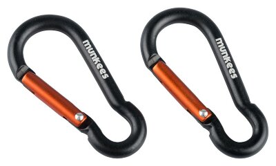 Munkees 3235 карабіни Pear 5 mm x 50 mm 2-Pack black