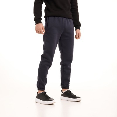 Чоловічі штани джогери з кишенями темно-сині Pobedov 007 ЗИМА