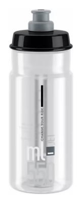 Фляга ELITE JET прозора із сірим лого 550 мл