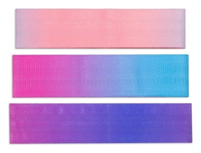 Стрічки опору Zelart 3шт FI-1725-M (р-р 65х8, 75х8, 85х8см), Medium