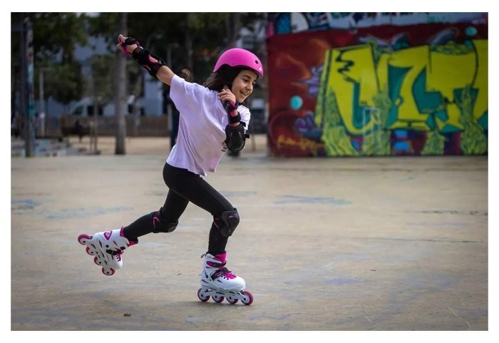 Ролики Rollerblade Fury Combo white-pink