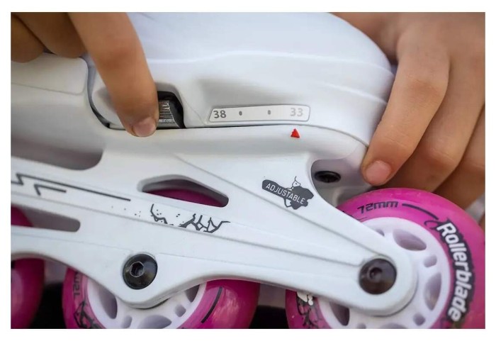 Ролики Rollerblade Fury Combo white-pink