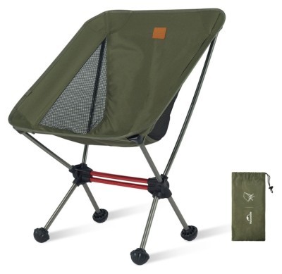 Стілець складаний ультралегкий Naturehike Stellaluna L01 CNK2350JJ017, алюміній, оливковий