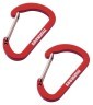 Munkees 3251 карабін Flat Wiregate 4 мм x 40 мм (пара) red