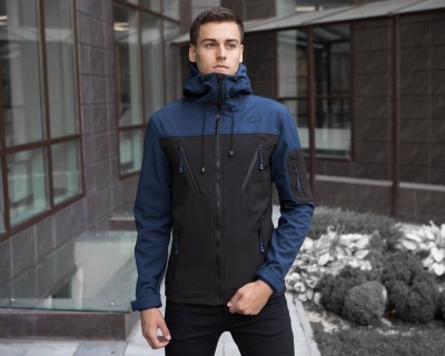 Куртка чоловіча демісезонна з капюшоном Pobedov Korol' Lev