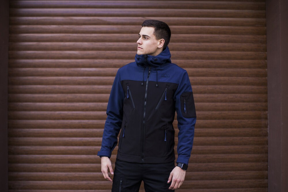 Куртка чоловіча демісезонна з капюшоном Pobedov Korol' Lev