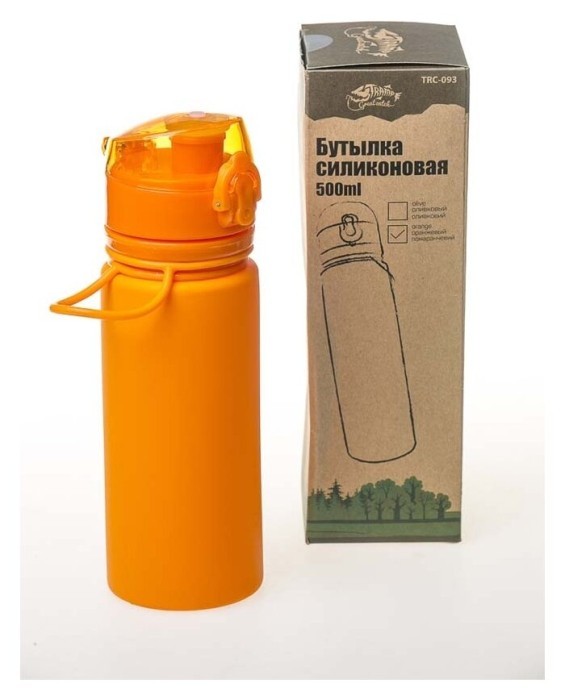 Пляшка TRAMP силіконова 500мл, Помаранчевий