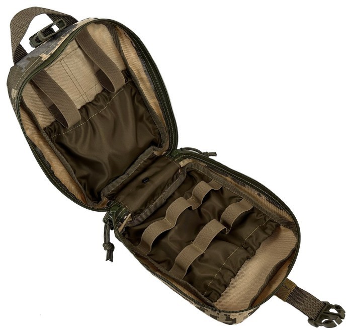 Підсумок аптечка швидкознімна тактична MOLLE піксель ЗСУ MM-14 для РПС, разгрузки або жилету