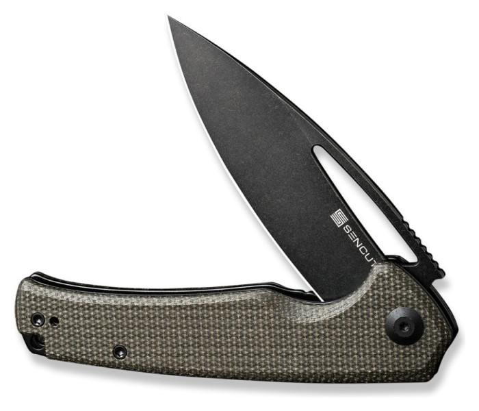 Ніж складаний туристичний Sencut Mims, (8.8 см) 9Cr18MoV / Micarta темно-зелений