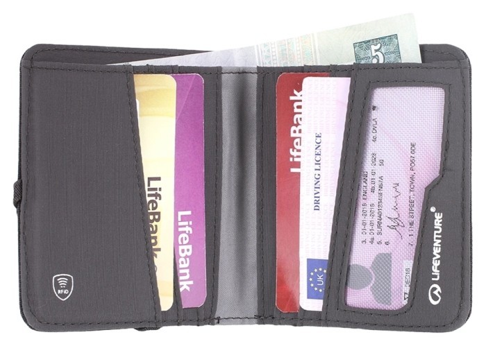 Кошелек Lifeventure Recycled RFID Compact Wallet grey