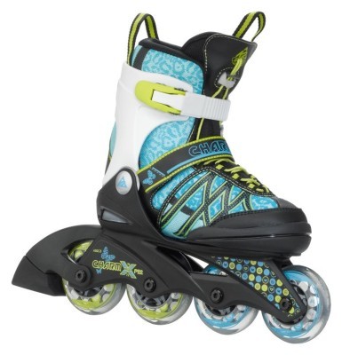 Роликові коньки дитячі K2 CHARM X PRO S (29-34) 170-205мм Light blue/lime/black (3050209)