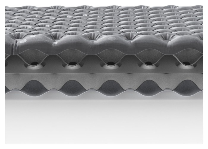 Матрац туристичний надувний одномісний Naturehike CNH22DZ018, надлегкий, 183х58х7 см, сірий, для туризму із мішком для надування