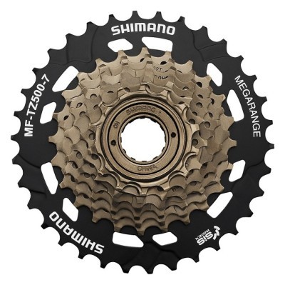 Касета для велосипеда Shimano MF-TZ500 7S 14-28T Black/brown (AMFTZ5007428)
