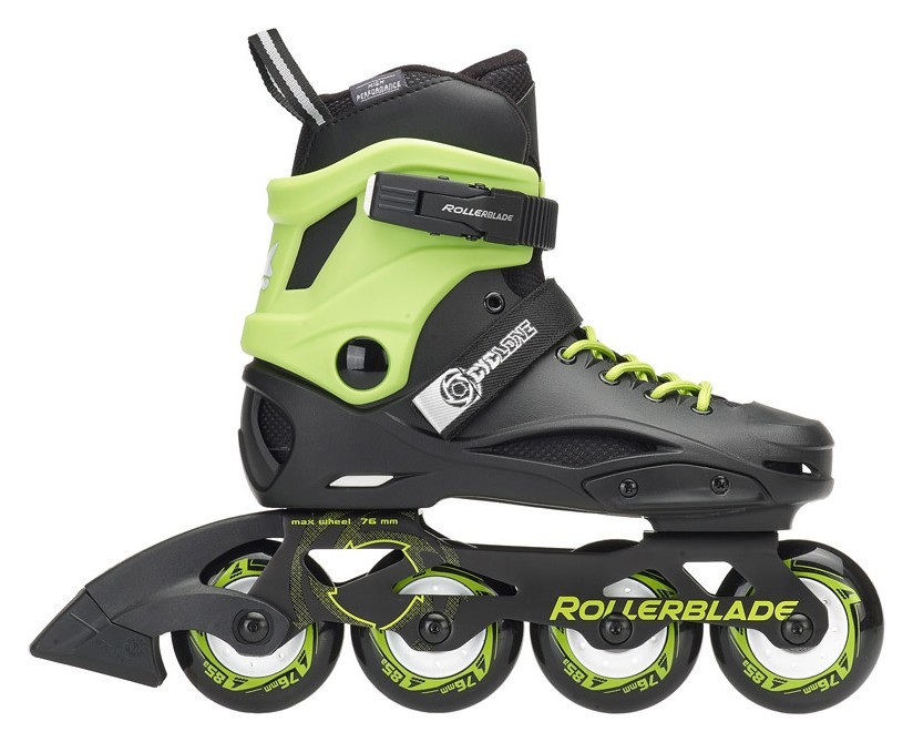 Роликові коньки дитячі Rollerblade CYCLONE 31 (200мм) Black/acid green (07847800 9C5)