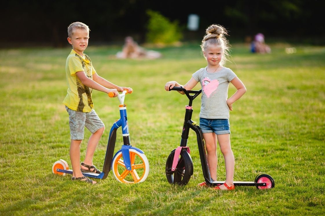 Самокат трансформер Scoot and Ride Highway gangster White/Blue/Orange