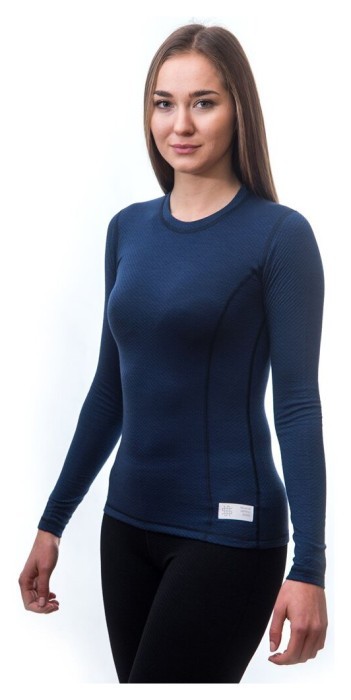 Термофутболка жіноча Sensor Merino DF LS deepblue 19200033, SW11M-deep-blue-S