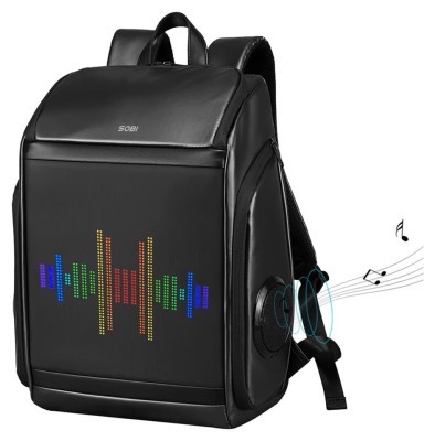 Рюкзак Sobi Pixel SB9710 Black із LED екраном