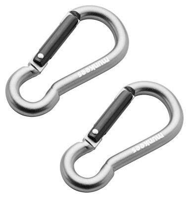 Munkees 3236 карабіни Pear 6 mm x 60 mm 2-Pack grey