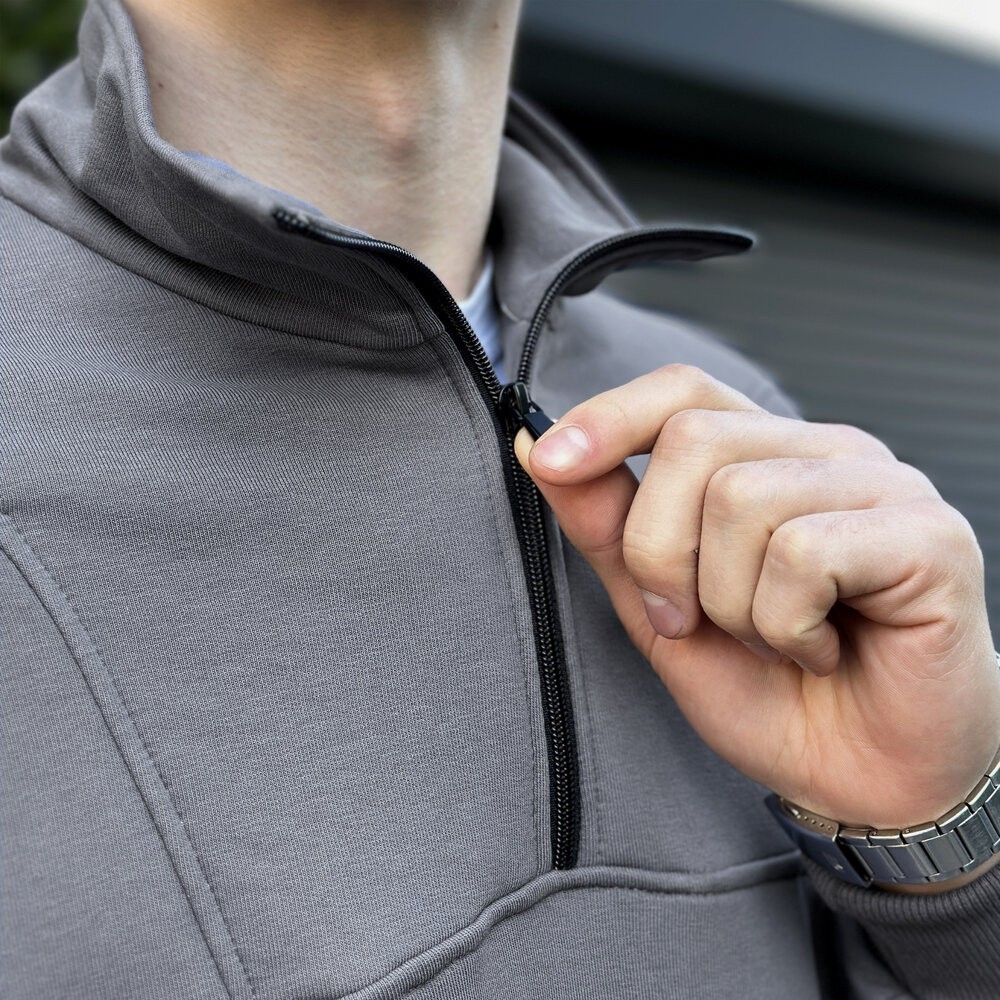 Спортивний костюм чоловічий графіт кофта зі штанами Pobedov Grand