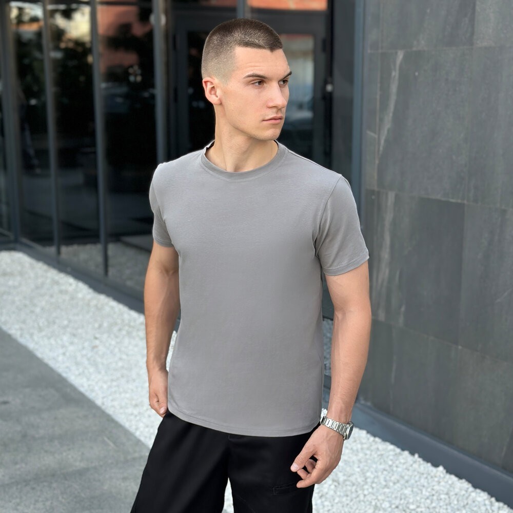 Чоловіча футболка сталева Pobedov Peremoga