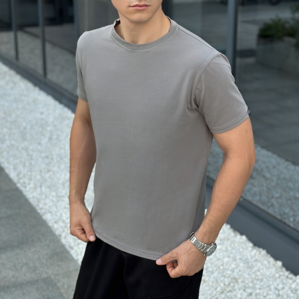 Чоловіча футболка сталева Pobedov Peremoga