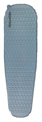Матрац туристичний надувний одномісний  Naturehike CNK2300DZ013, 185x55x3.5 см, блакитний, овальний