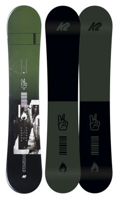 Сноуборд K2 STANDARD 155 Black/khaki/grey (11E0010.1) O