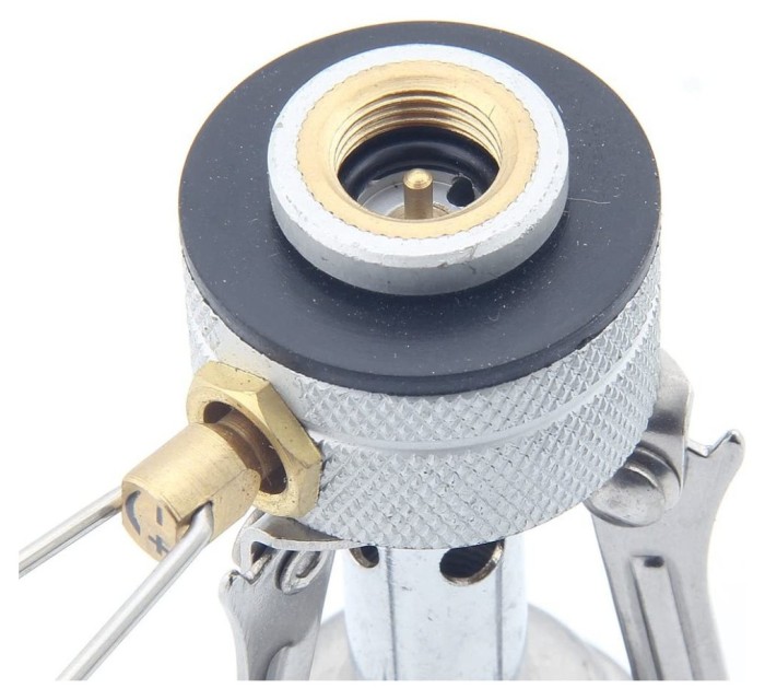 Набір Газовий пальник BRS-1 складний + Газовий балон різьбовий бутановий Quest, 450гр