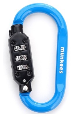 Munkees 35931 карабін Combi Lock Carabiner D-Shape blue