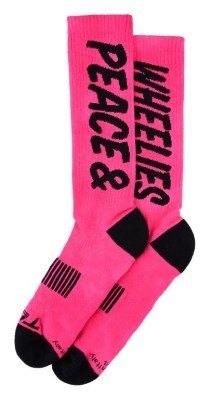 Шкарпетки TLD MENS PERFORMANCE SOCKS; PEACE &amp; WHEELIES [FUSCIA] L/XL