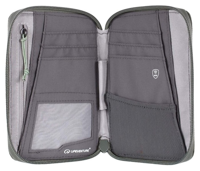 Гаманець Lifeventure Recycled RFID Mini Travel Wallet olive