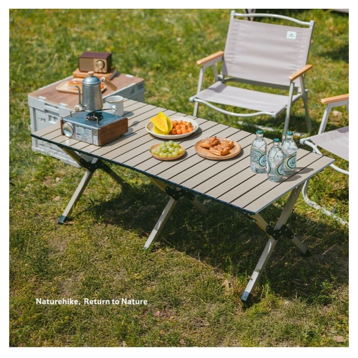 Складаний стіл Naturehike Star Jane T01 CNK2550JJ018, 89х60 см, вуглецева сталь, бежевий