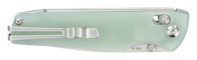 Ніж складаний SRM Terrier 258L-GC, напівпрозорий зелений