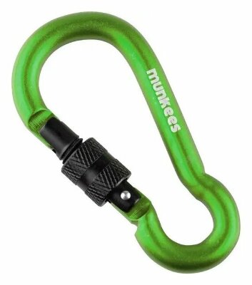 Munkees 3247 карабін Pear with Screw Lock 7 mm x 70 mm green green