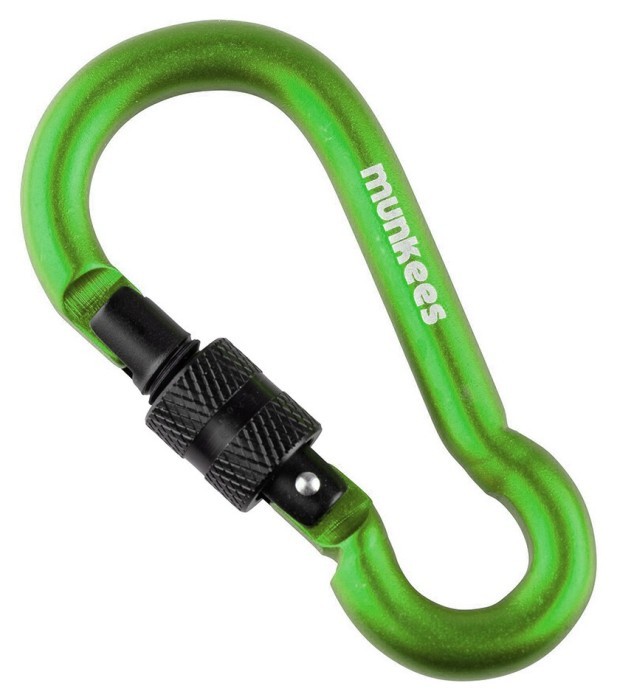 Munkees 3247 карабін Pear with Screw Lock 7 mm x 70 mm green green
